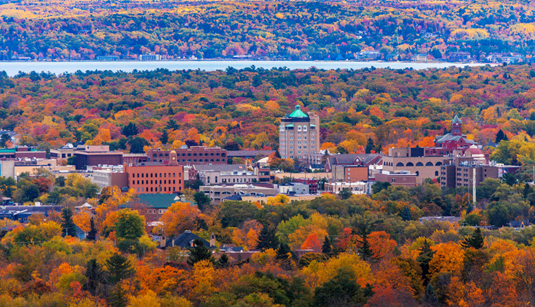 Traverse City Michigan Downtown In The Fall